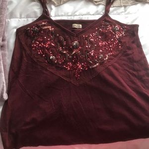 Hollister sequins tank